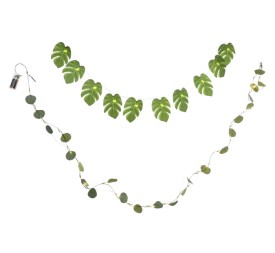 GUIRNALDA LED PVC 6X0,3X180 HOJA TROPICAL 2 SURT.