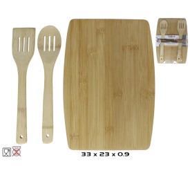 SET TABLA CORTE 33X23CM CON ESPATULA X2 XXX