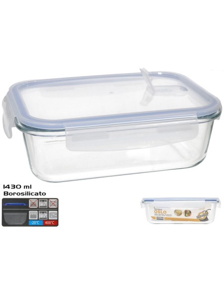 FIAMBRERA OSLO VALVULA 1430ML RECTANGULAR FIAMBRERA OSLO VALVULA 1430ML RECTANGULAR