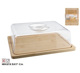 QUESERA YORK 23,5X18X7 CM BAMBU