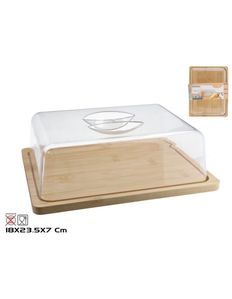 QUESERA YORK 23,5X18X7 CM BAMBU QUESERA YORK 23,5X18X7 CM BAMBU