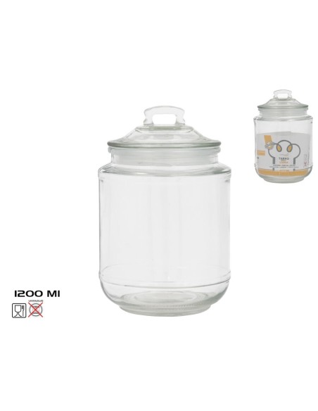 TARRO CRISTAL LUNA 1200ML 12,4X12,4X18,9 CM