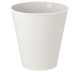 MACETA/PAPELERA FLORENZIA HIGH D27 (ESCALONES) BLANCA