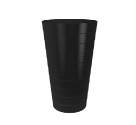 MACETA/PAPELERA FLORENZIA HIGH D.27 CMS.(ESCALONES NEGRA)