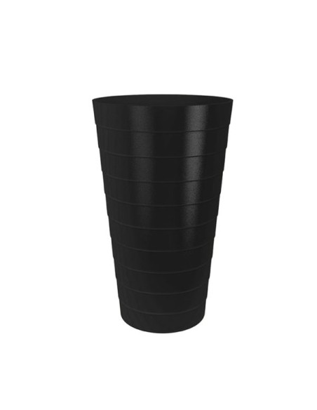 MACETA/PAPELERA FLORENZIA HIGH D.27 CMS.(ESCALONES NEGRA)
