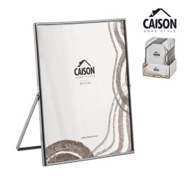 PORTAFOTOS METAL PLATEADO 20x25 cm