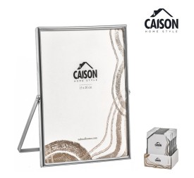 PORTAFOTOS METAL PLATEADO 15x20 cm