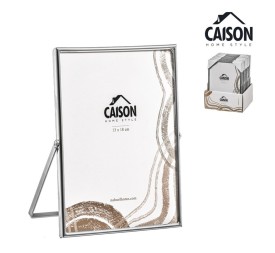 PORTAFOTOS METAL PLATEADO 13x18 cm