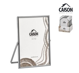 PORTAFOTOS METAL PLATEADO 10x15 cm