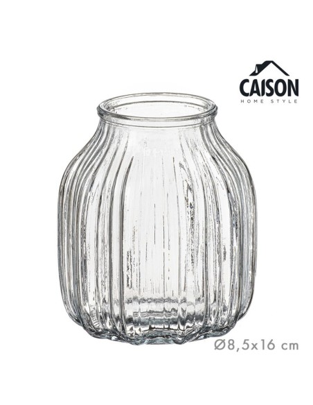 JARRON CRISTAL GAIA 16 cm TRANSPARENTE