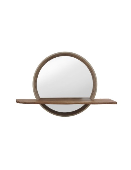 ESPEJO MDF 60X12,5X40 ESTANTERIA NATURAL