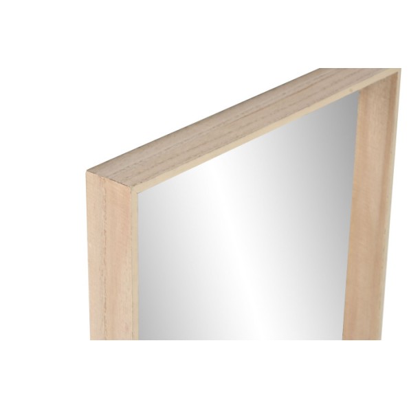 ESPEJO MDF 60X13X60 ESTANTERIA NATURAL