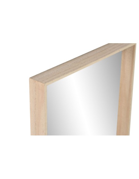 ESPEJO MDF 60X13X60 ESTANTERIA NATURAL