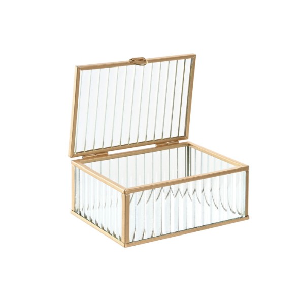 JOYERO CRISTAL METAL 15X11X6 TRANSPARENTE