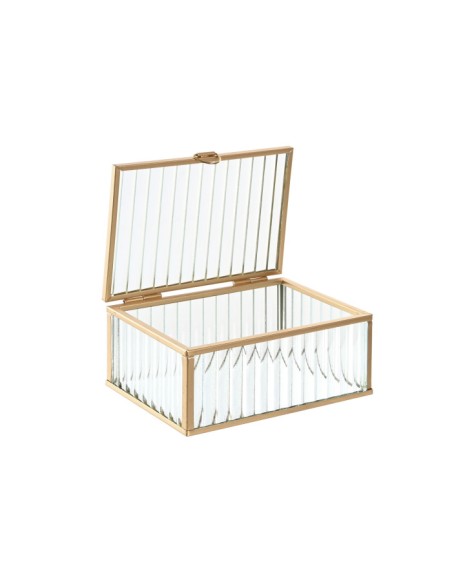 JOYERO CRISTAL METAL 15X11X6 TRANSPARENTE