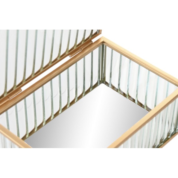 JOYERO CRISTAL METAL 15X11X6 TRANSPARENTE