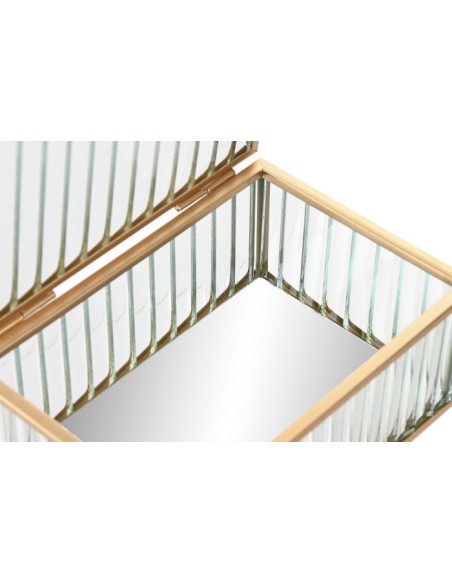 JOYERO CRISTAL METAL 15X11X6 TRANSPARENTE