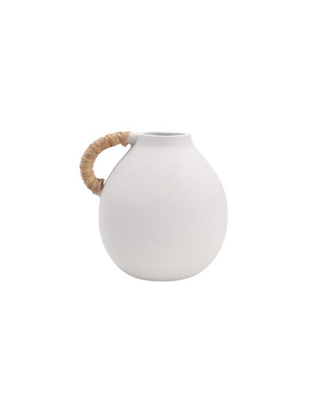 JARRON CERAMICA 17X15X15,5 BLANCO