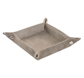 BANDEJA VACIABOLSILLOS PU 18,5X18,5X4 GRIS