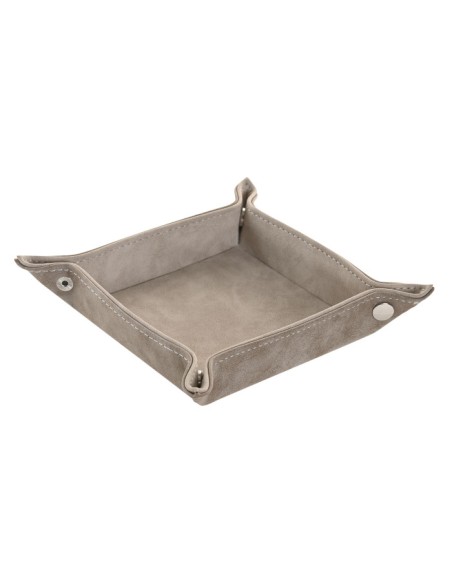 BANDEJA VACIABOLSILLOS PU 18,5X18,5X4 GRIS