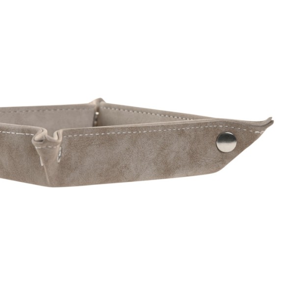 BANDEJA VACIABOLSILLOS PU 18,5X18,5X4 GRIS