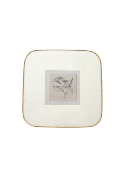 MARCO FOTO 10X10 METAL CRISTAL 21,5X1X21,5 DORADO