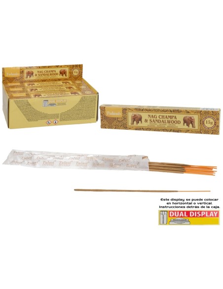 INCIENSO 15G 14 STICK NAG CHAMPA DELIGHTS SANDALWO