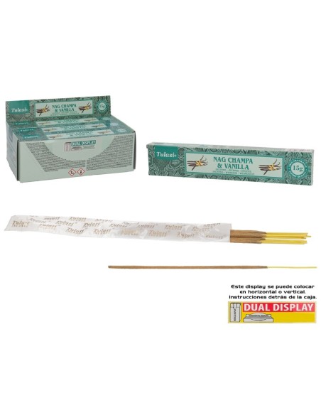 INCIENSO 15G 14 STICK NAG CHAMPA DELIGHTS VANILLA