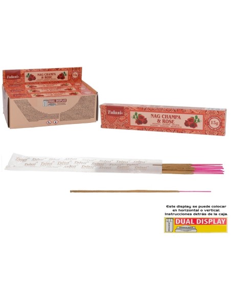 INCIENSO 15G 14 STICK NAG CHAMPA DELIGHTS ROSE