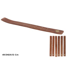 PORTA INCIENSO MADERA SHEESHAM 4X36CM