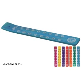 PORTA INCIENSO MADERA CHAKRA 4X36CM