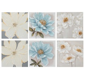 CUADRO PINTADO A MANO 100% BULLAS 50X50CM 6 SURT.