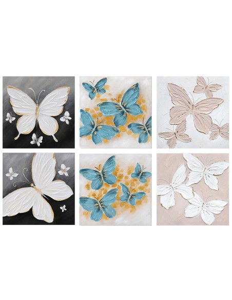 CUADRO PINTADO A MANO 100% PRUMIV 50X50CM 6 SURT.