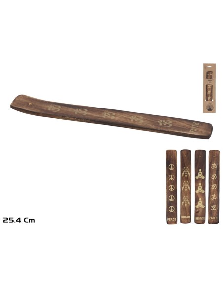 PORTA INCIENSO STICK DORADO 25,4CM 4STD