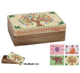 CAJA DECORADA BHARAT 13X18X6CM 4 SURTDOs