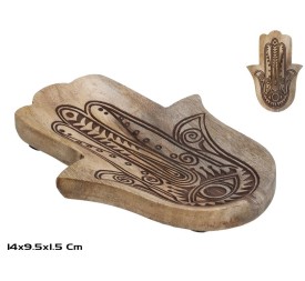 CENICERO MANO HAMSA 14X9,5X1,5CM