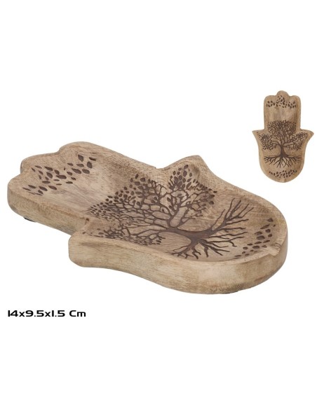 CENICERO MANO ARBOL VIDA 14X9,5X1,5CM