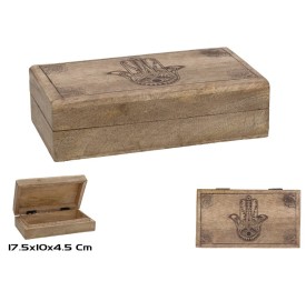CAJA MADERA HAMSA 17,5X10X4,5CM