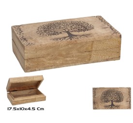 CAJA MADERA ARBOL VIDA 17,5X10X4,5CM