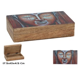CAJA MADERA ESMALTADA BUDA 17,5X10X4,5CM