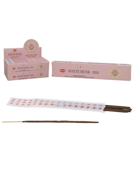 INCIENSO 15G WHITE MUSK MASALA HS