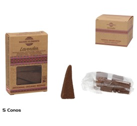 INCIENSO 5 CONOS LAVANDA ORGANICO