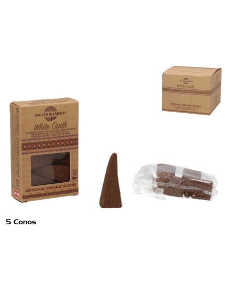 INCIENSO 5 CONOS WHITE OUD ORGANICO