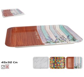 BANDEJA RECTANGULAR ALFRED 45X32CM 3 SURT