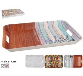 BANDEJA RECTANGULAR ALFRED 45X31CM 3 SURT
