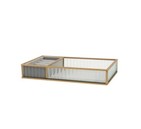 JOYERO CRISTAL METAL 25X13X4 TRANSPARENTE