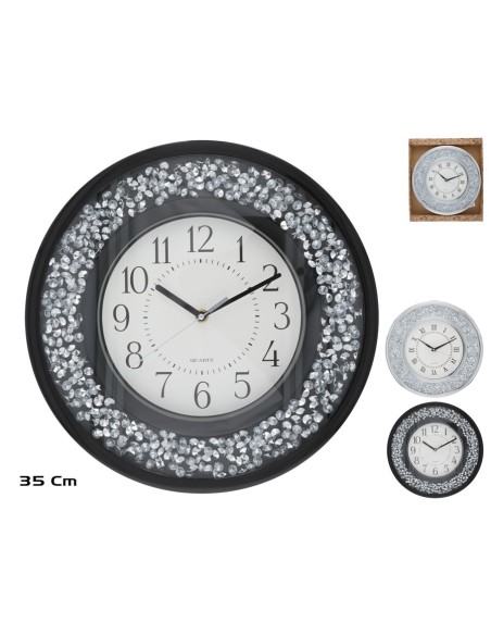 RELOJ DE PARED DIAMYN 35CM 2 SURT. RELOJ DE PARED DIAMYN 35CM 2 SURT.