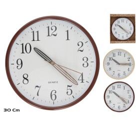 RELOJ PARED EFECTO MADERA LANY 2 SURT.
