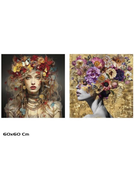 CUADRO CRISTAL TEMPLADO JUNO 60X60CM 2 SURT.