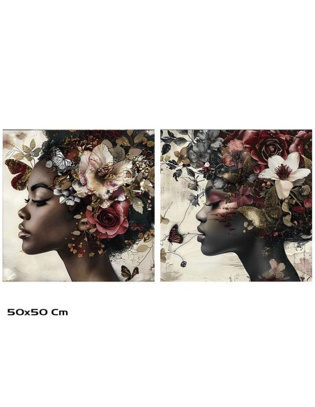 CUADRO CRISTAL TEMPLADO SOULI 50X50CM 2 SURT.